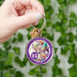 Mystical Milestone Gift for Women in Reocvery Key Ring