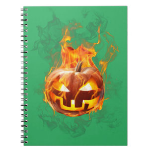 Mystical Monochrome Halloween Spiral Photo Journal