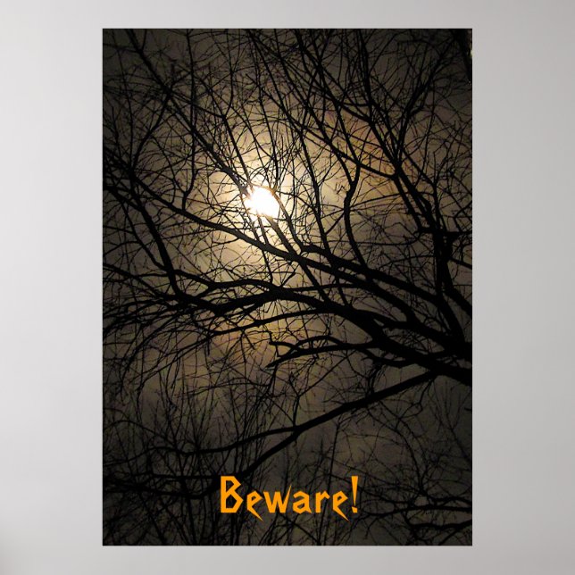 Mystical Moon Halloween Poster (Front)