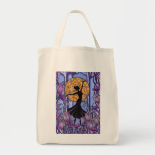 Mystical Moonlight Dancer Art Nouveau Tote Bag