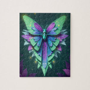 Mystical Moonlit Fairy in a Enchanted Garden Jigsaw Puzzle