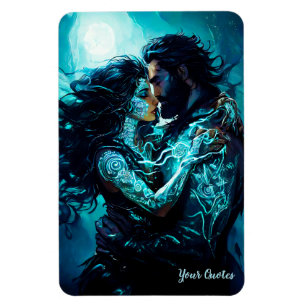 Mystical Moonlit Lovers Fantasy Romance Magnet