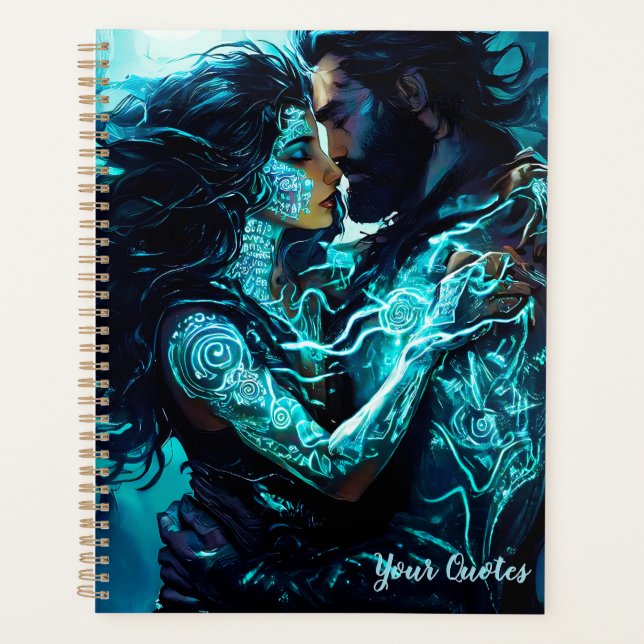 Mystical Moonlit Lovers Fantasy Romance Planner (Front)