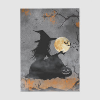 Mystical Moonlit Witch Tissue Paper