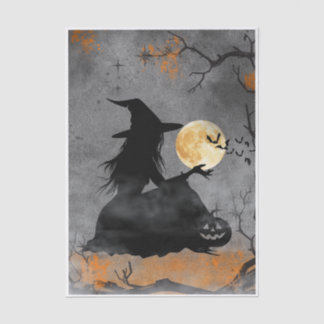 Mystical Moonlit Witch Tissue Paper