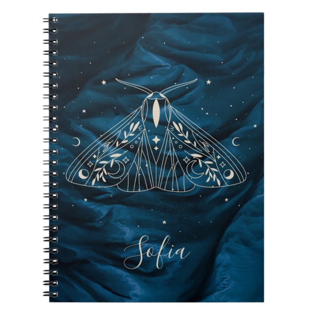 Mystical Moth Celestial Butterfly  Notebook (Front)