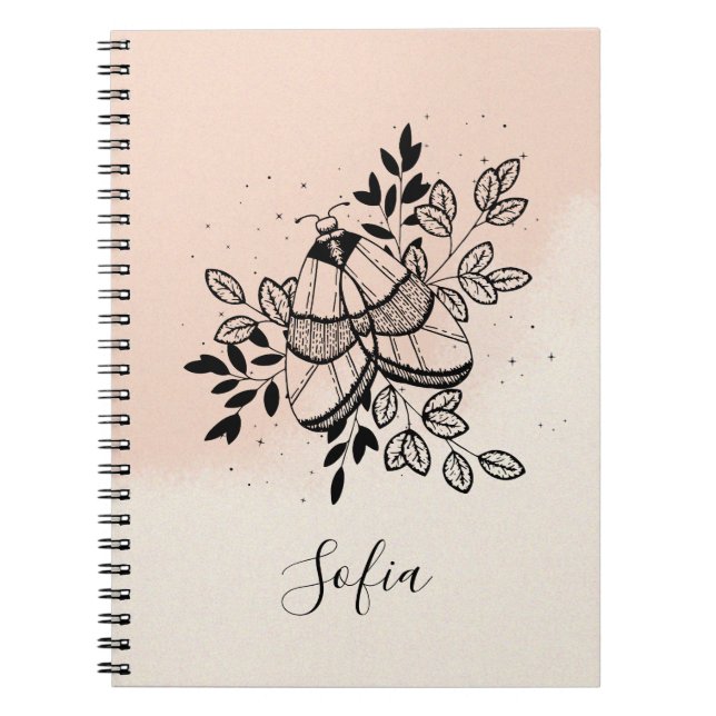Mystical Moth Celestial Butterfly  Notebook (Front)