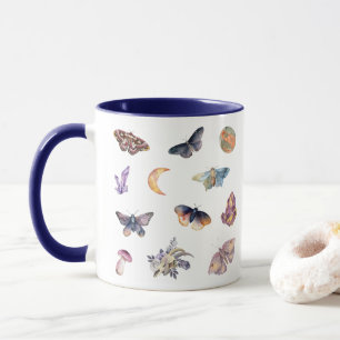Mystical Moth Crystal Coffee Mug