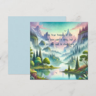 Mystical Mountains & Quote	 Card