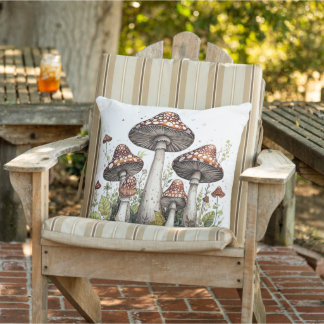 Mystical Mushrooms Cushion