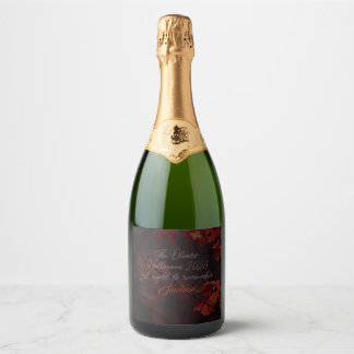 Mystical nature Halloween party Sparkling Wine Label