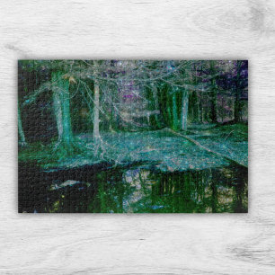 Mystical Night Fantasy Forest Jigsaw Puzzle