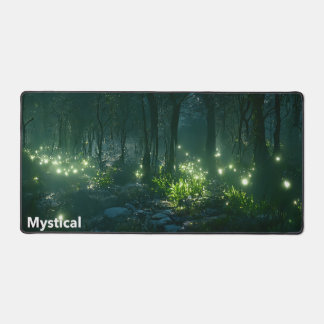 Mystical Night Forest Desk Mat