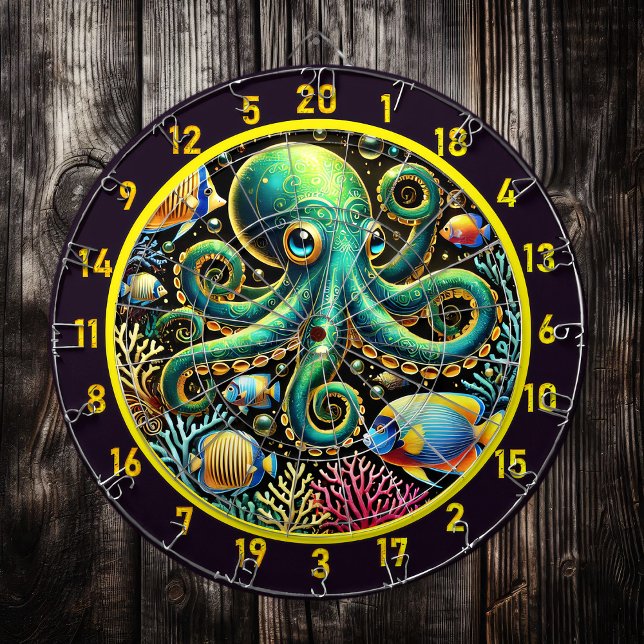 Mystical Ocean Octopus Dartboard (Creator Uploaded)
