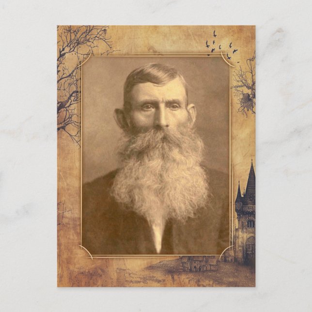 Mystical Old Fashioned Vintage Memory Template Postcard (Front)