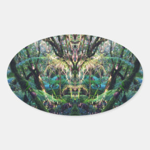 Mystical Oval Sticker
