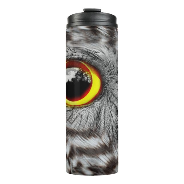 Mystical Owl Eye  Thermal Tumbler (Front)
