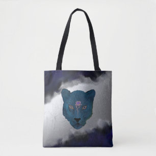 Mystical Panther with Geode Tote Bag