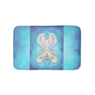 Mystical Pastel Butterfly Ethereal Boho Fantasy Bath Mat
