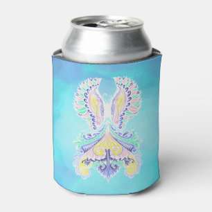 Mystical Pastel Butterfly Ethereal Boho Fantasy Can Cooler