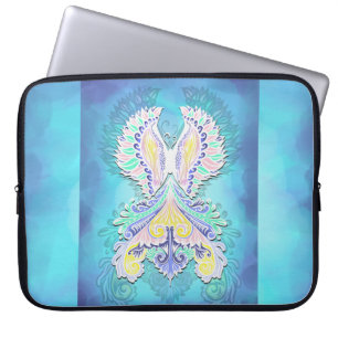Mystical Pastel Butterfly   Ethereal Boho Fantasy  Laptop Sleeve