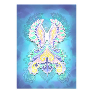 Mystical Pastel Butterfly   Ethereal Boho Fantasy  Photo Print