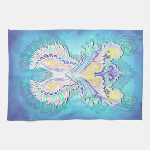 Mystical Pastel Butterfly Ethereal Boho Fantasy Tea Towel