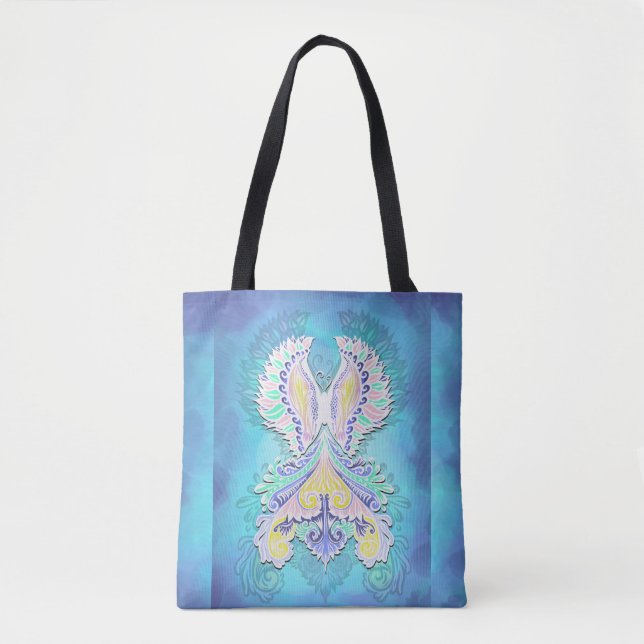 Mystical Pastel Butterfly | Ethereal Boho Fantasy  Tote Bag (Front)