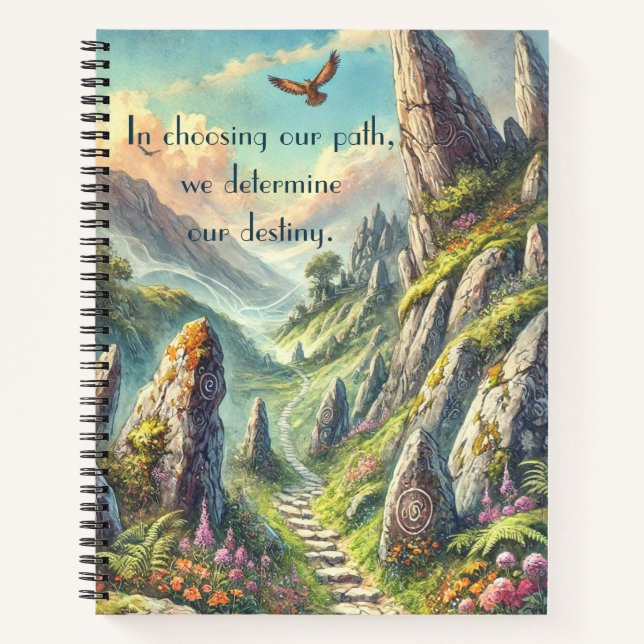 Mystical Path & Quote Notebook (Front)