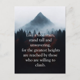 Mystical Peaks in the Mist Postcard