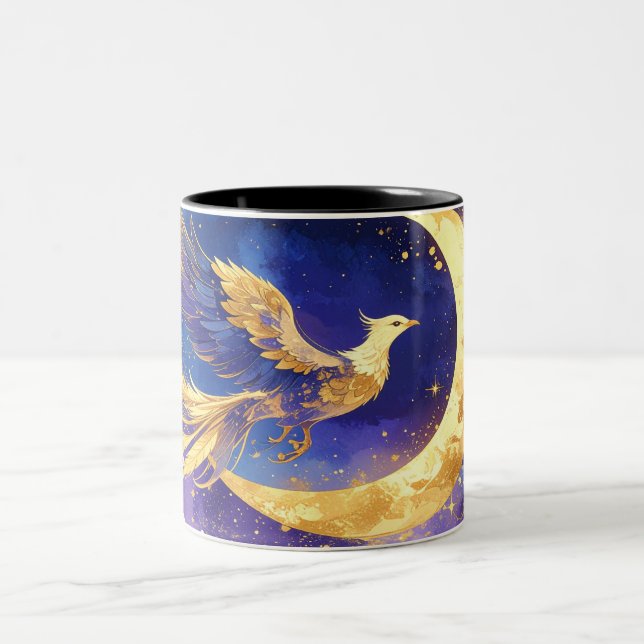 Mystical Phoenix Mug - Celestial Moon Fantasy Coff (Center)