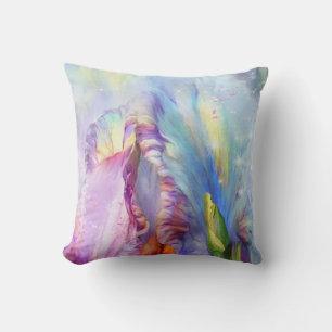 Mystical pink blue Abstract  Cushion