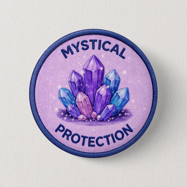 Mystical Protection 6 Cm Round Badge (Front)