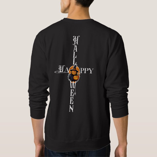 Mystical Pumpkin Witch Sweatshirt (Back)