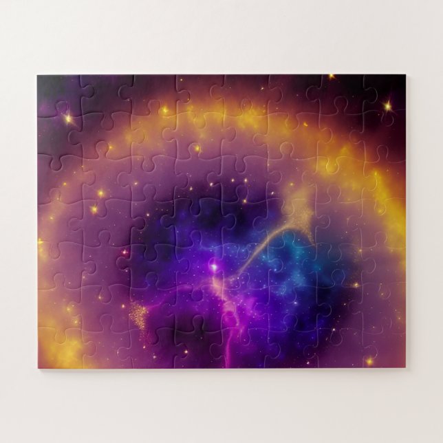 Mystical Purple Magical Figure from the Cosmos Jigsaw Puzzle (Horizontal)