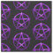 Mystical Purple Pentacles on Black Cheeky Witch®