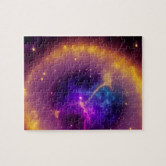 Mystical Purple Phenomena Figure from the Cosmos Jigsaw Puzzle (Horizontal)
