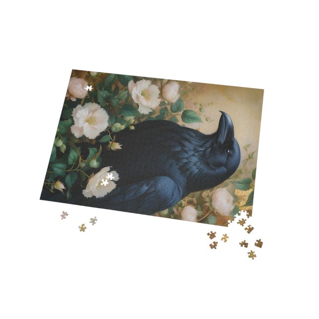 Mystical Raven & Bloom – Enchanted Gothic Art Jigsaw Puzzle (Mystical Raven & Bloom – Enchanted Gothic Art Jigsaw Puzzle)