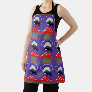 Mystical Raven Kitchen Apron