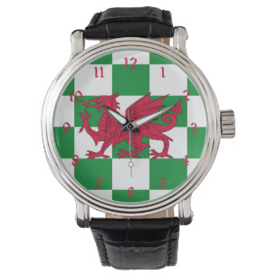 Mystical Red Celtic Dragon Flag of Wales Watch