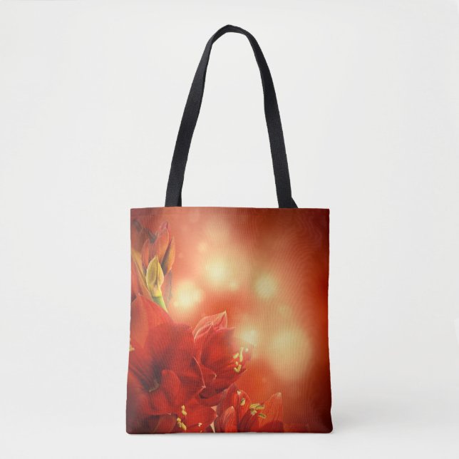 Mystical Red Rose Tote Bag (Front)