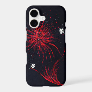 Mystical Red Spider Lily Firework and Fairies iPho