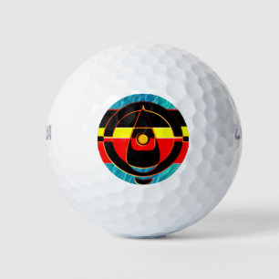 MYSTICAL REFLECTION THE AUSTRALIAN ABORIGINAL ART GOLF BALLS