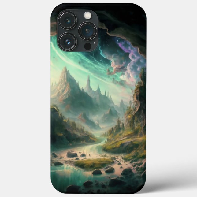 Mystical River - Enchanted Landscape Phone Case (Back)
