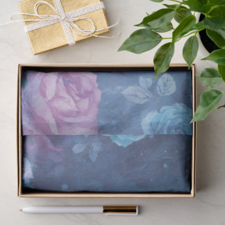 Mystical Rose Motif Tissue Paper Sheets GiftWrap