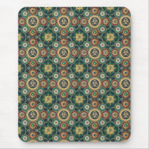 Mystical Sacred Design - Spiritual Mandala Pattern Mouse Pad