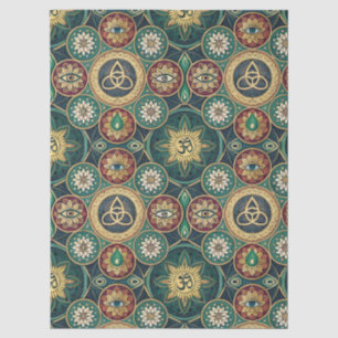 Mystical Sacred Design - Spiritual Mandala Pattern Tissue Paper