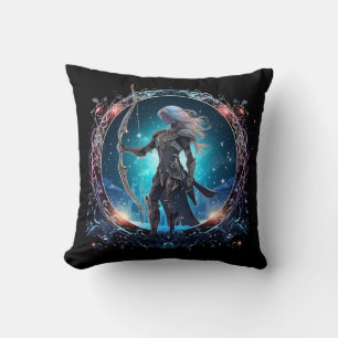 Mystical Sagittarius Zodiac Artwork Cushion
