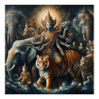 Mystical scene of spiritual photo print