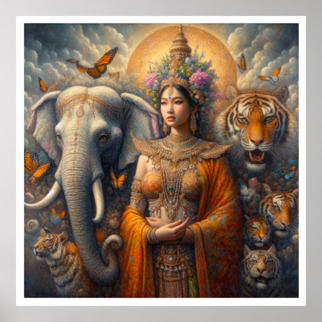 Mystical scene of spiritual poster (Front)